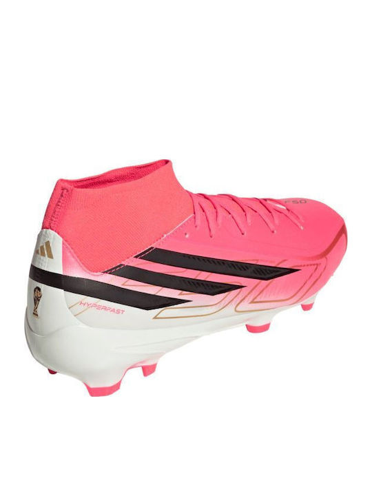adidas League Football Shoes with Cleats FG Pink
