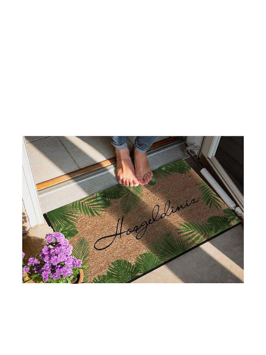 SteweHome Non-Slip Orange Doormat 70x45cm