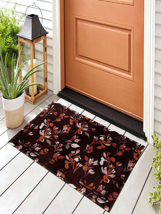 SteweHome Non-Slip Orange Doormat 70x45cm