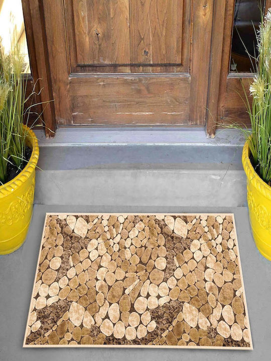 SteweHome Non-Slip Orange Doormat 70x45cm