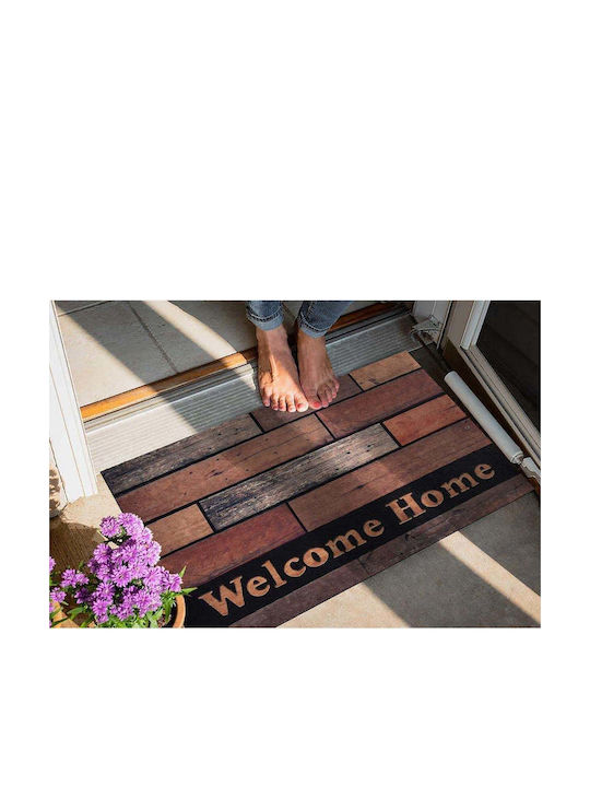 SteweHome Non-Slip Orange Doormat 70x45cm