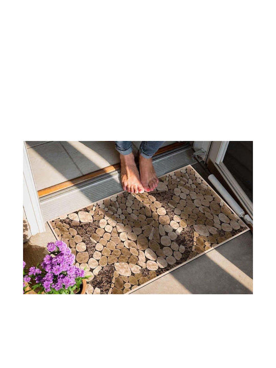 SteweHome Non-Slip Orange Doormat 70x45cm