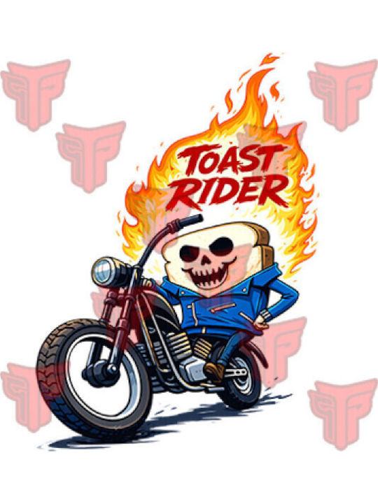 Μπλούζες Φούτερ Κουκούλα Takeposition Στάμπα Toast Rider Γκρι 907-1671