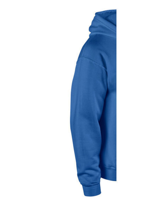 Takeposition Printed Blouse Hoodie Print Say No Blue Royal