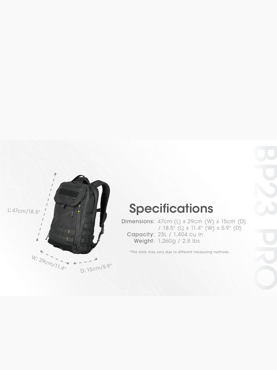 NiteCore Backpack Αδιάβροχο 23lt Μαύρο