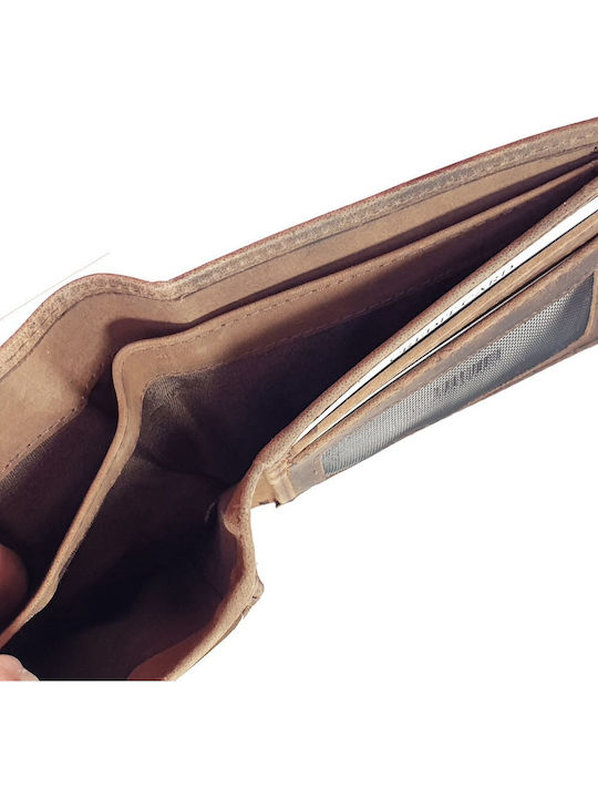 Leather Men's Wallet with RFID Brown