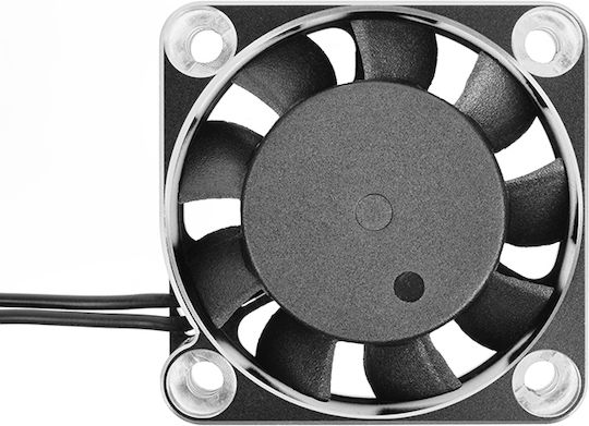 Team Corally Ultra Hochgeschwindigkeits-Kühllüfter Tf-40 W Bec Anschluss 40mm Farbe Schwarz Silber