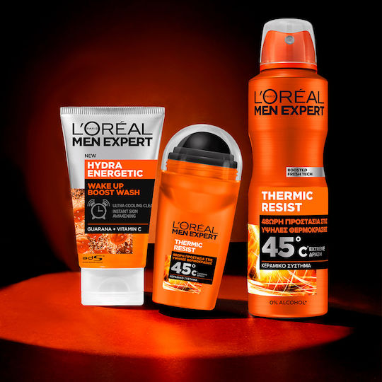 L'Oreal Paris Men Expert Hydra Energetic Gel Καθαρισμού Προσώπου 100ml
