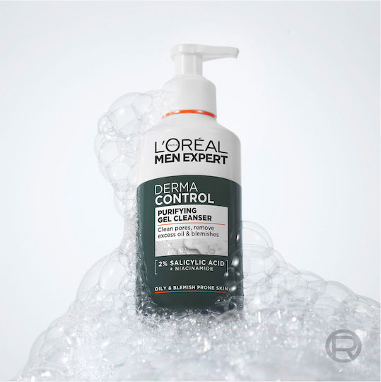 L'Oreal Paris Men Expert Derma Control Gel Cleansing Face for Acne-Prone Skin 260ml