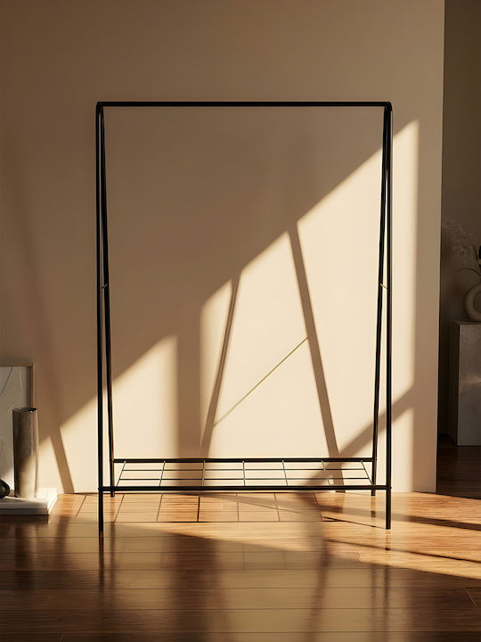SteweHome Cremastră De Podea Din Metal Neagră 100x152cm