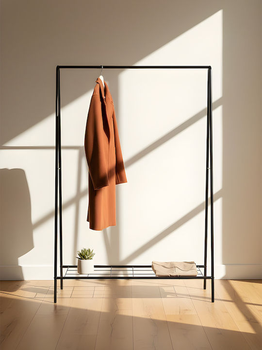 SteweHome Cremastră De Podea Din Metal Neagră 100x152cm