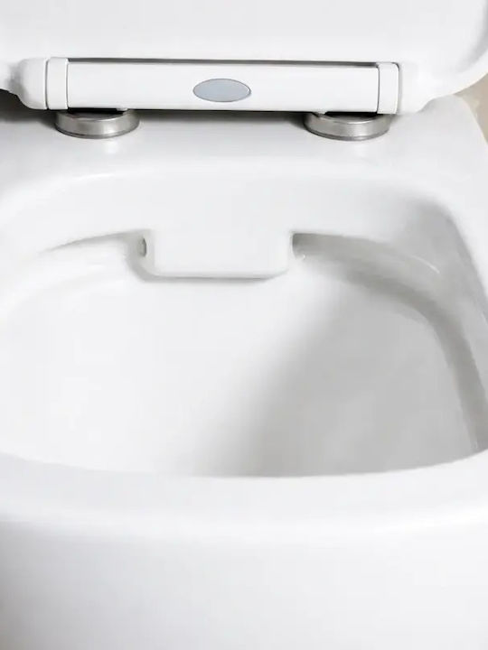 Tema Wandhängende Toilette Rimless Weiße