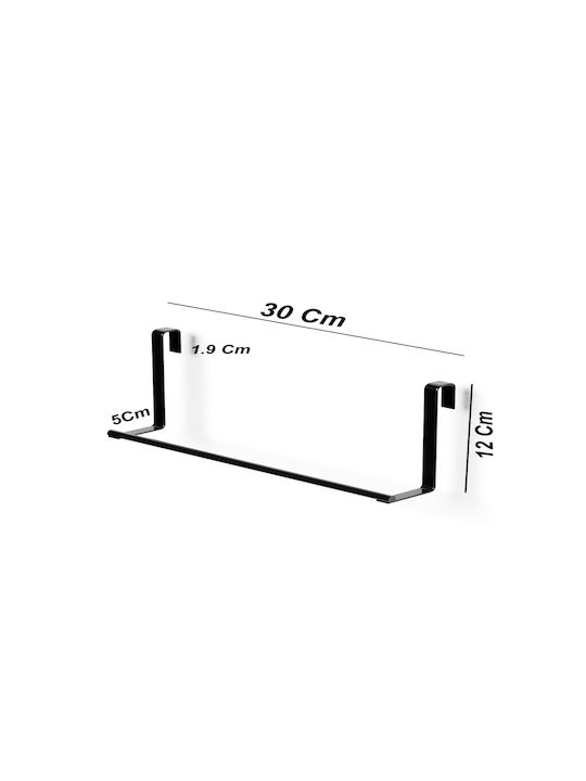 Femmit Bucătărie Hangers Metalică 30 cm Neagră