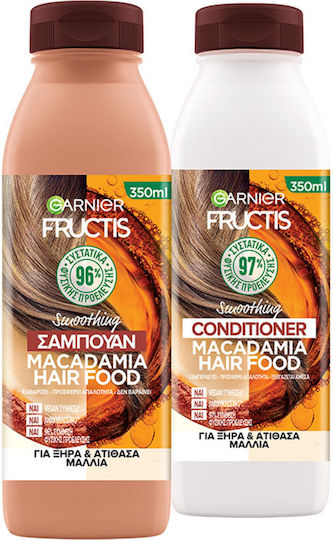 Garnier Fructis Macadamia Hair Food Conditioner Hydration for Dry Hair 350ml