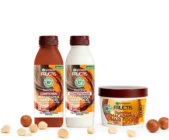 Garnier Fructis Macadamia Hair Food Conditioner Hydration for Dry Hair 350ml