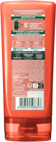 Garnier Fructis Damage Eraser Conditioner Αναδόμησης/Θρέψης για Ταλαιπωρημένα Μαλλιά 200ml