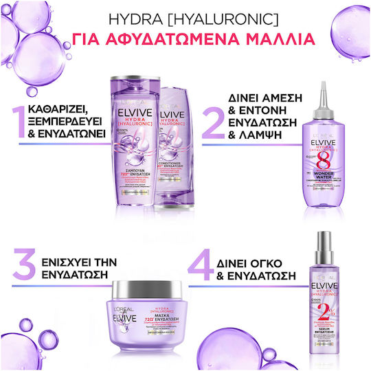 L'Oreal Paris Elvive Hydra Hyaluronic Wonder Water Conditioner Feuchtigkeitsspendend für Alle Haartypen 200ml