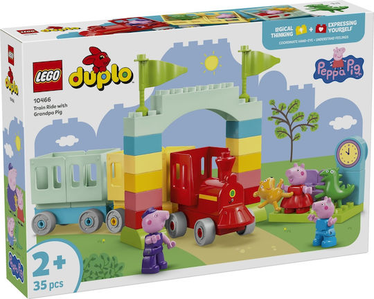 LEGO Duplo Trenul Călătorie cu Bunicul Pig pentru 2+ Ani 35 Bucăți