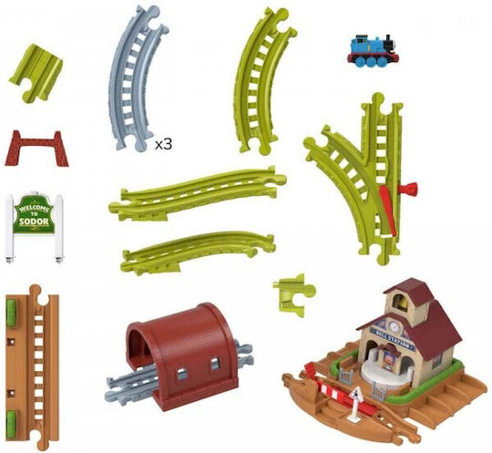 Fisher Price Thomas & Friends Station Track Set with Train for Ages 3+