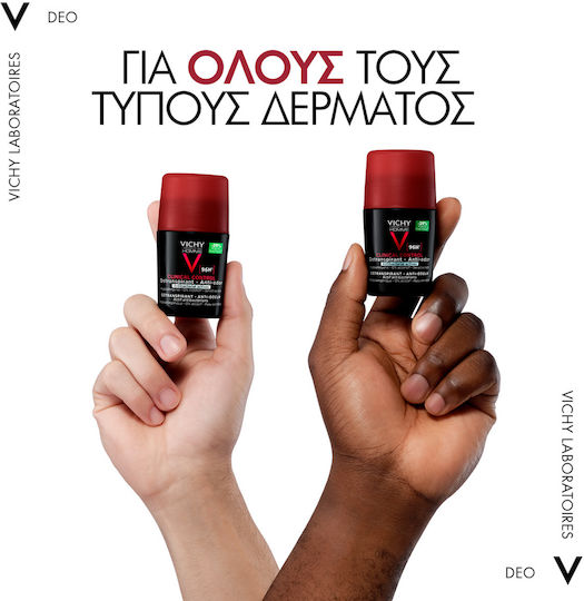 Vichy Homme Clinical Control Anti Odor Αποσμητικό 96h σε Roll-On 50ml