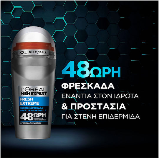 L'Oreal Paris Men Expert Fresh Extreme Deodorant 48h In Roll-On 50ml
