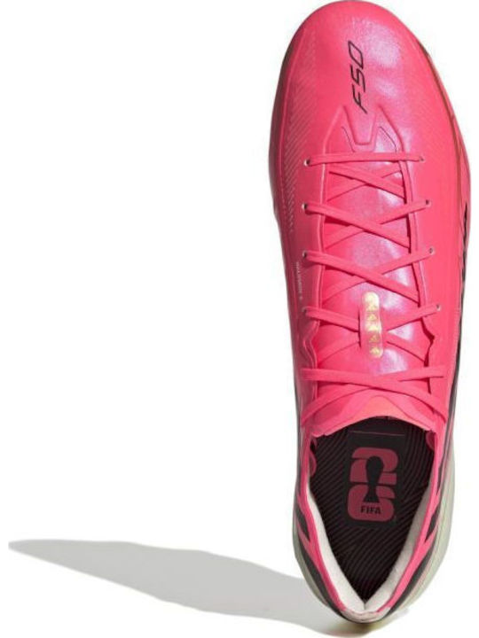 adidas F50 Hyperfast Pro Ποδοσφαιρικά Παπούτσια με Τάπες FG Ροζ