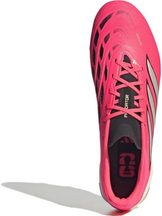 adidas Predator League Football Shoes with Cleats FG Pink