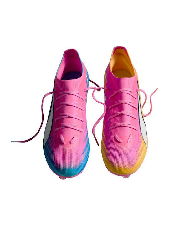 PUMA Ultra 6 Pro FG/AG Football Shoes with Cleats Pink