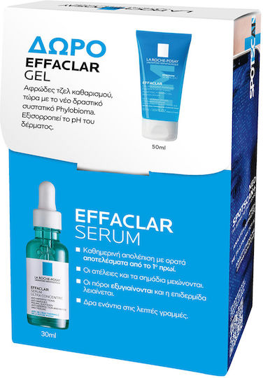 La Roche Posay Effaclar Hautpflegeset für Gesichtsreinigung & Feuchtigkeitsspendend 2Stück
