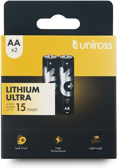 Uniross Lithium Ultra Aa Batteries 2pack