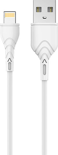 Appacs U11 Зареждащ Кабел За Данни Usb Lightning 1.0 M 2.4a Бял