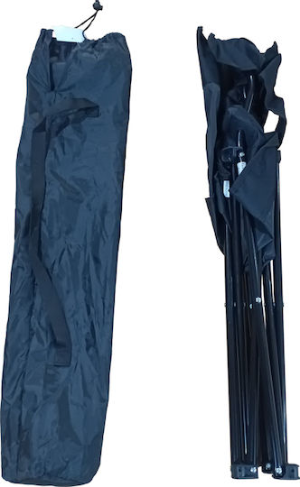 Плажен стол Черен 82x50x80см
