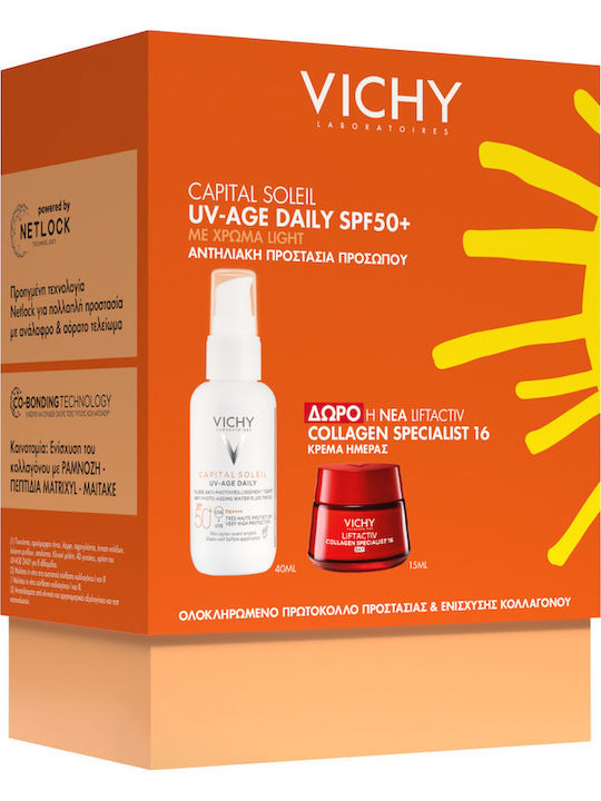 Vichy Promo Capital Soleil Tinted Hautpflegeset für Anti-Aging & Feuchtigkeitsspendend Vichy Promo Capital Soleil Tinted Hautpflegeset für Anti-Aging & Feuchtigkeitsspendend