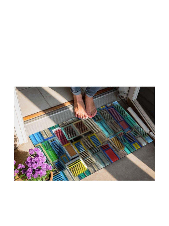 SteweHome Non-Slip Orange Doormat 70x45cm