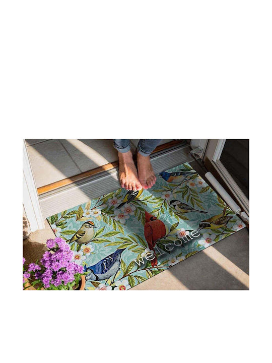 SteweHome Non-Slip Orange Doormat 70x45cm