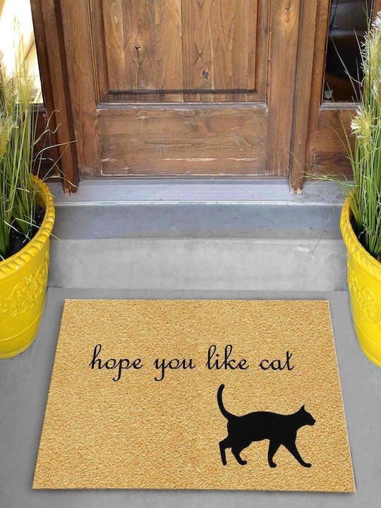 SteweHome Non-Slip Orange Doormat 70x45cm