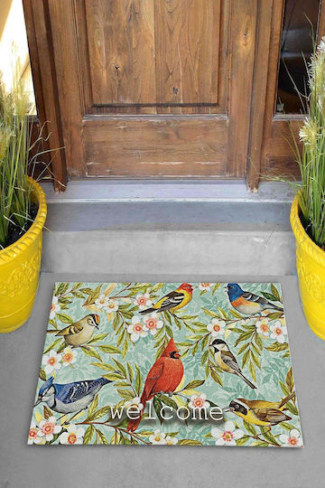 SteweHome Non-Slip Orange Doormat 70x45cm