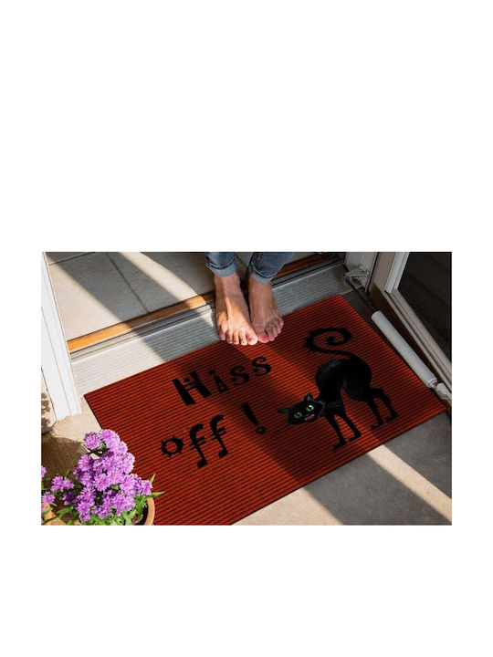 SteweHome Non-Slip Orange Doormat 70x45cm