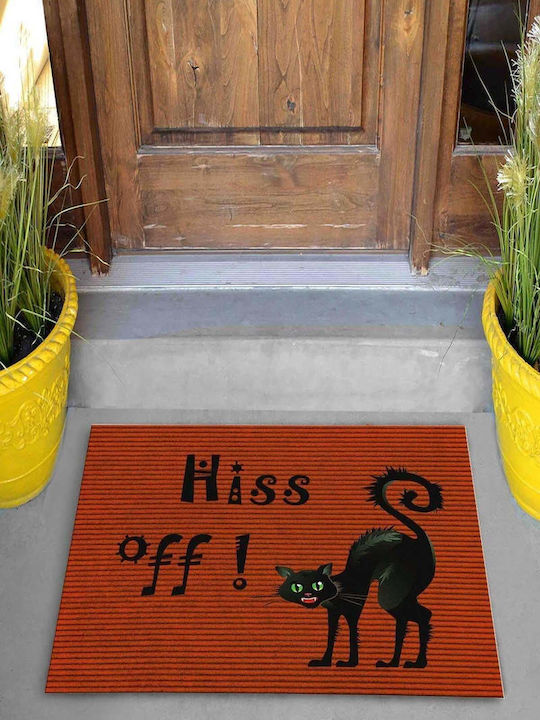 SteweHome Non-Slip Orange Doormat 70x45cm