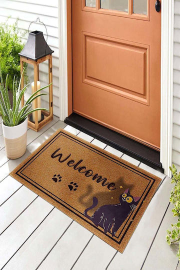 SteweHome Non-Slip Orange Doormat 70x45cm