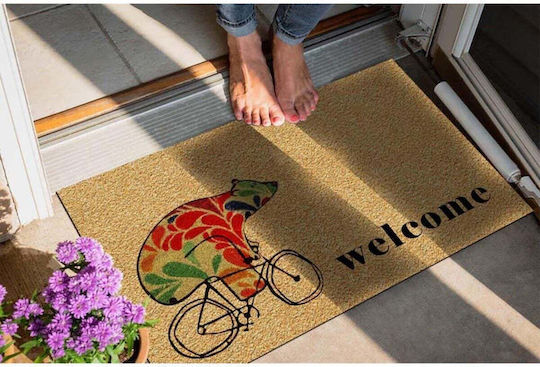 SteweHome Non-Slip Orange Doormat 70x45cm
