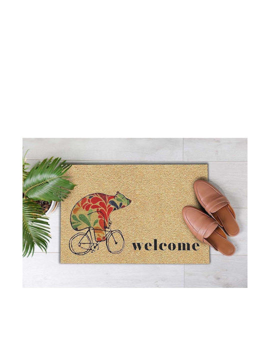 SteweHome Non-Slip Orange Doormat 70x45cm
