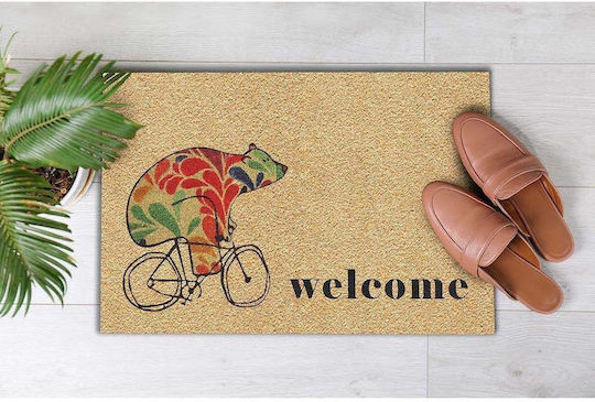 SteweHome Non-Slip Orange Doormat 70x45cm