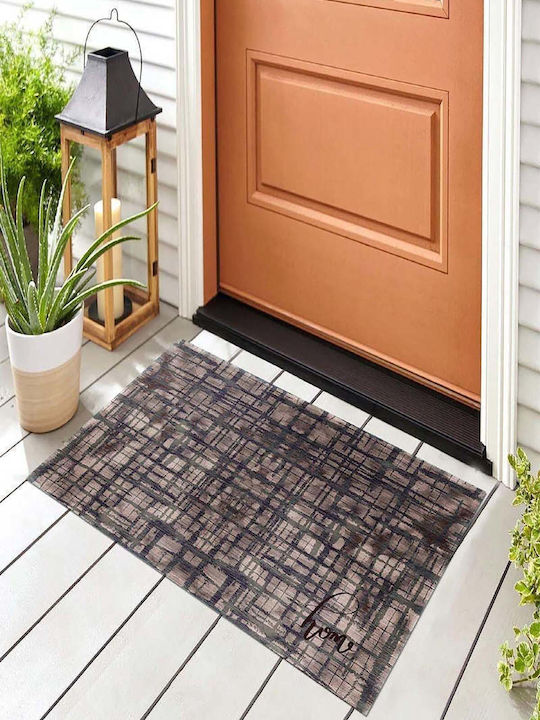 SteweHome Non-Slip Orange Doormat 70x45cm