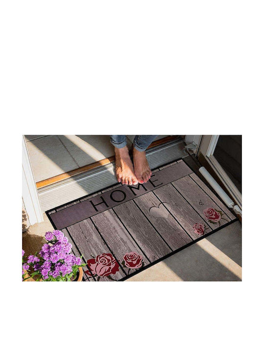 SteweHome Non-Slip Orange Doormat 70x45cm
