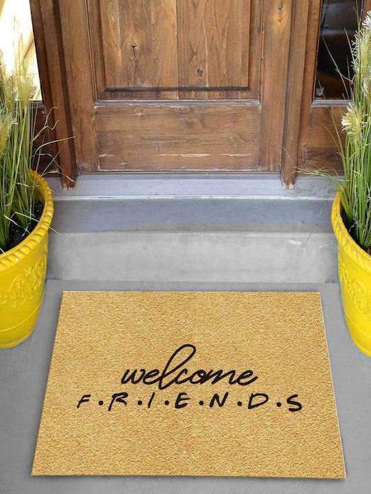 SteweHome Non-Slip Orange Doormat 70x45cm