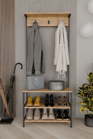 Hallway Furniture with Hanger Modern 72x30x172cm