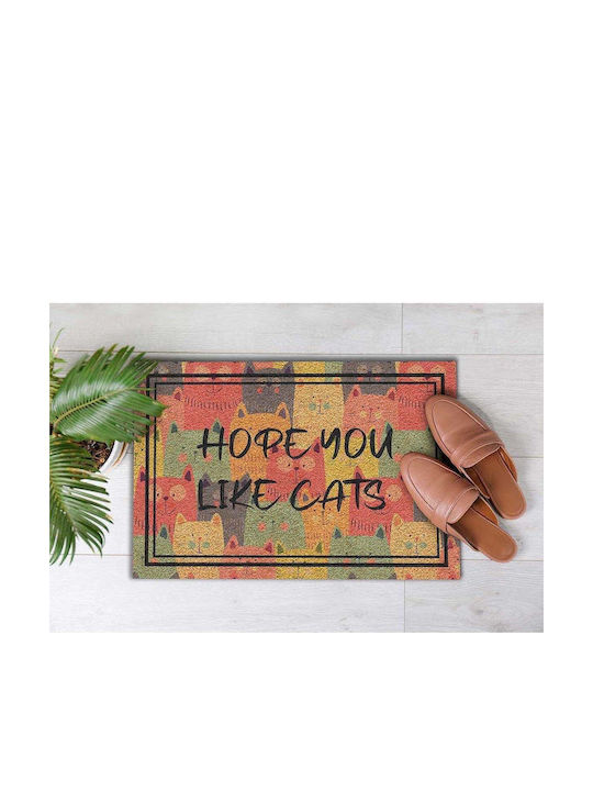 SteweHome Non-Slip Orange Doormat