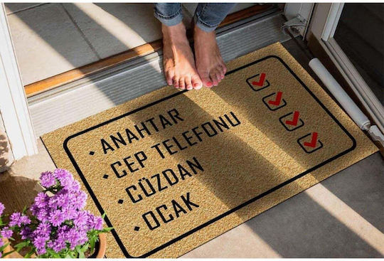 SteweHome Pată De Intrare Antiderapant Portocaliu Grosime 10mm