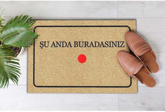 SteweHome Orange Entrance Mat STE-029175-P29175 Orange